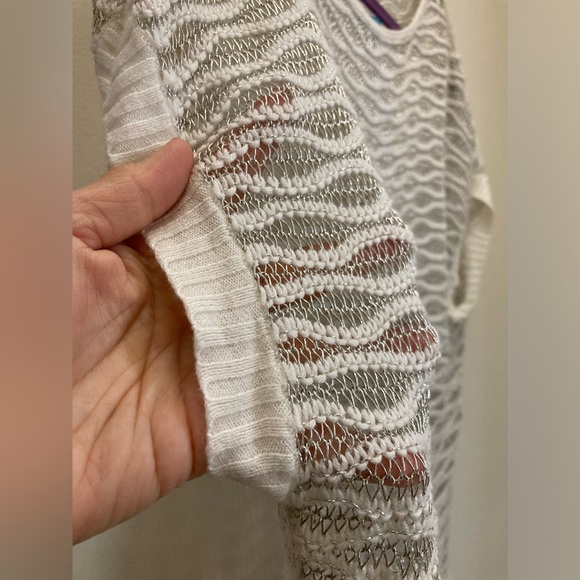 ALICE + OLIVIA Striped Scoop Neck Knit Sweater - Picture 6 of 6